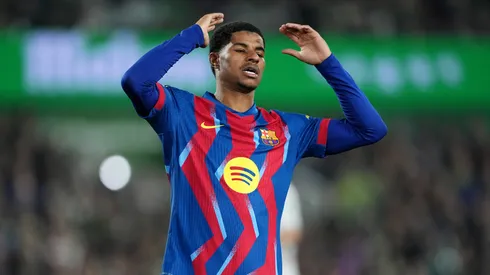 Marcus Rashord em jogo do Barcelona (Juan Manuel Serrano Arce/Getty Images)
