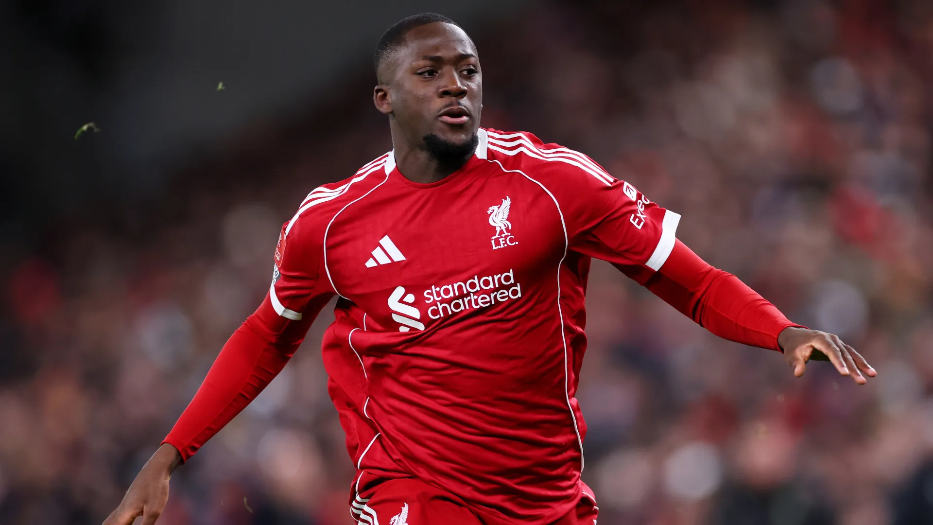 Ibrahima Konaté em jogo do Liverpool