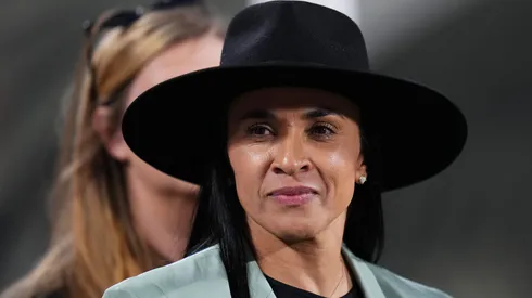 Marta comenta sobre a responsabilidade de Vini Jr como camisa 10 da Seleção - Foto: Rich Storry/Getty Images