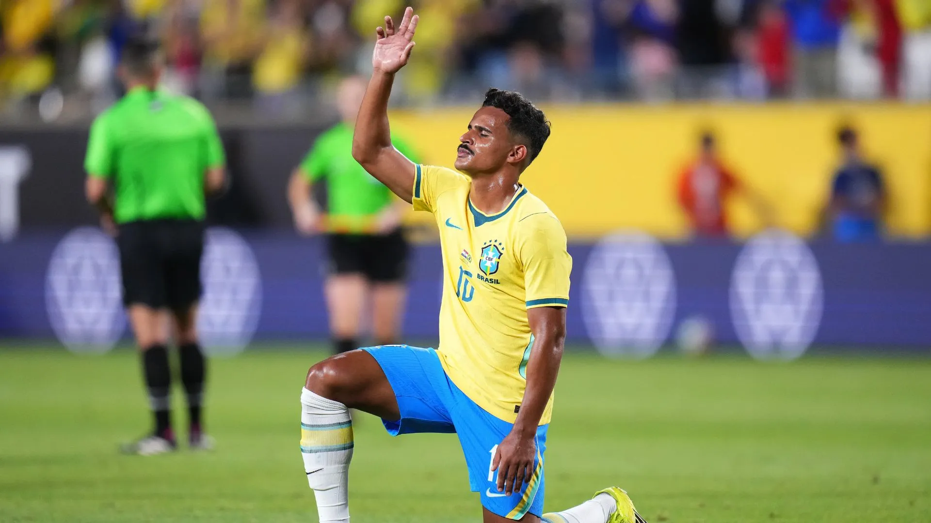 Kaiki estreou pela Seleção Brasileira (foto: Rich Storry/Getty Images)