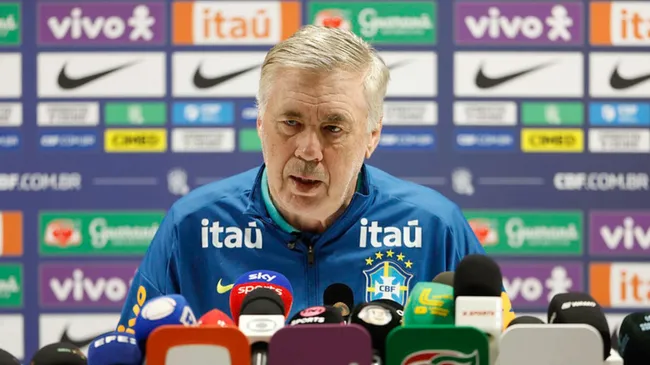 Ancelotti vai comandar o Brasil na Copa do Mundo (foto: Rafael Ribeiro/CBF)