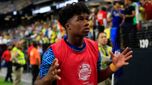 Endrick pela Seleção. (Foto: Buda Mendes/Getty Images)