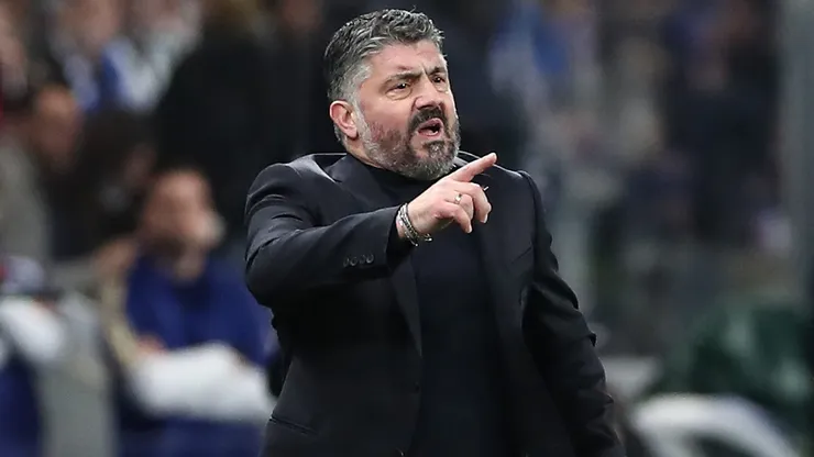Gattuso, treinador italiano. (Photo by Marco Luzzani/Getty Images)