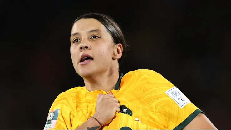 Sam Kerr pela Seleção da Austrália (Photo by Brendon Thorne/Getty Images)