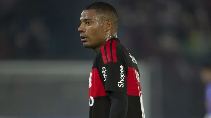 De La Cruz em campo com as cores do Flamengo. Foto: Anderson Romão/AGIF