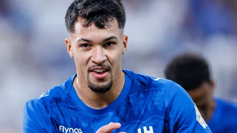Marcos Leonardo em campo pelo Al-Hilal. Foto: Abdullah Ahmed/Getty Images