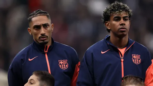 Barcelona encara o Atlético de Madrid sem Raphinha. Foto: George Wood/Getty Images