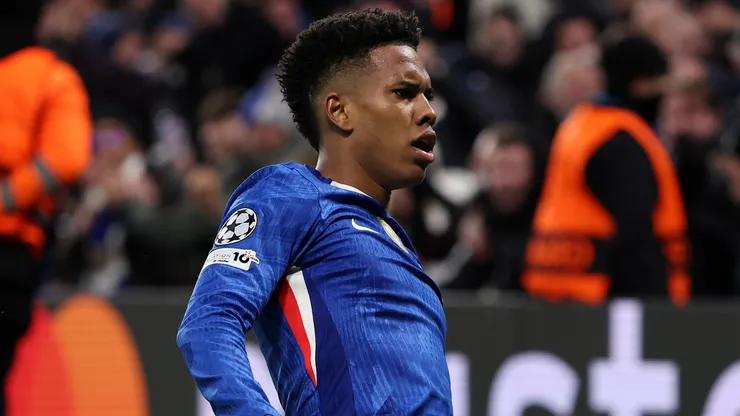 Estêvão em campo com as cores do Chelsea. Foto: Justin Setterfield/Getty Images