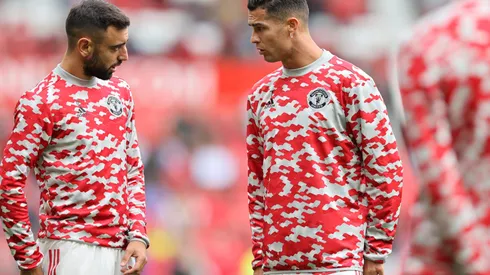 Bruno Fernandes empata recorde do seu idolo e relembra dia inesquecivel de Cristiano Ronaldo na equipe. (Foto por Clive Brunskill/Getty Images)