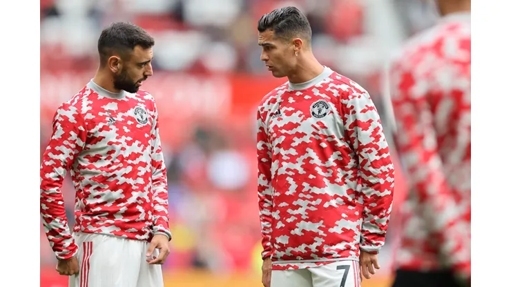 Bruno Fernandes empata recorde do seu idolo e relembra dia inesquecivel de Cristiano Ronaldo na equipe. (Foto por Clive Brunskill/Getty Images)