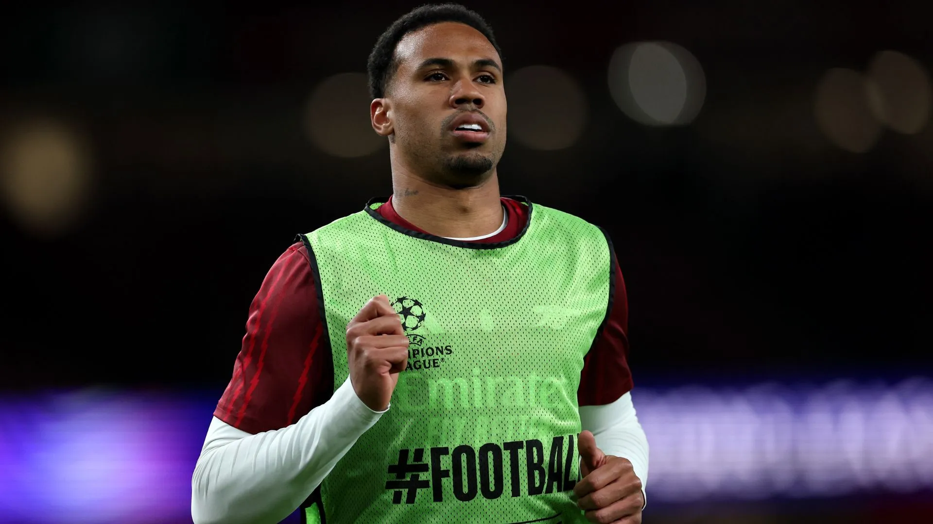 Gabriel Magalhães foi substituído em Arsenal x Southampton. Justin Setterfield/Getty Images.
