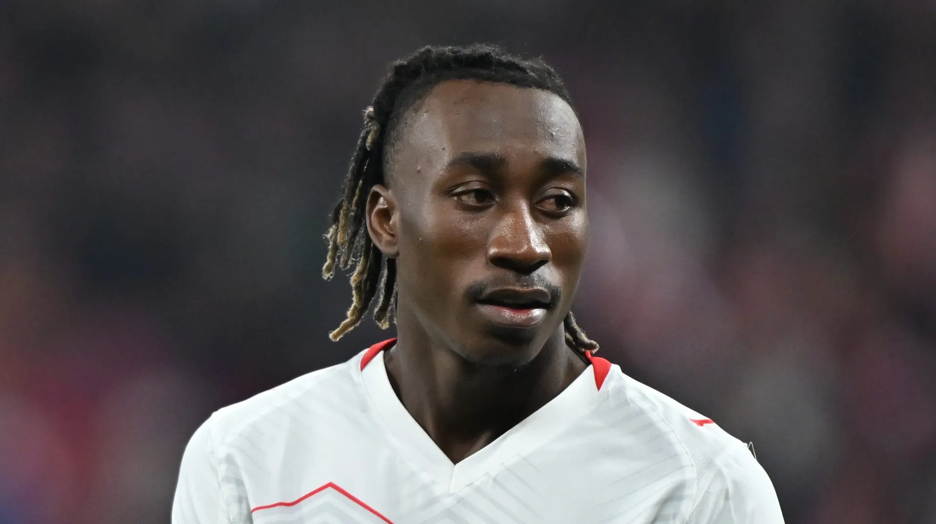 Yan Diomande em campo pelo RB Leipzig