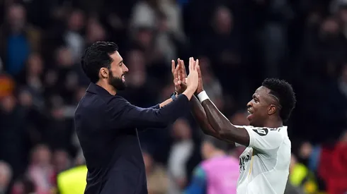 Arbeloa e Vini Jr. no real Madrid (Angel Martinez/Getty Images)