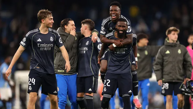 Real Madrid comemora vitória na Champions League. Foto: Carl Recine/Getty Images
