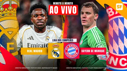 Real Madrid e Bayern se enfrentam pelas quartas da Champions - Fotos: Angel Martinez / Getty Images e Stuart Franklin / Getty Images