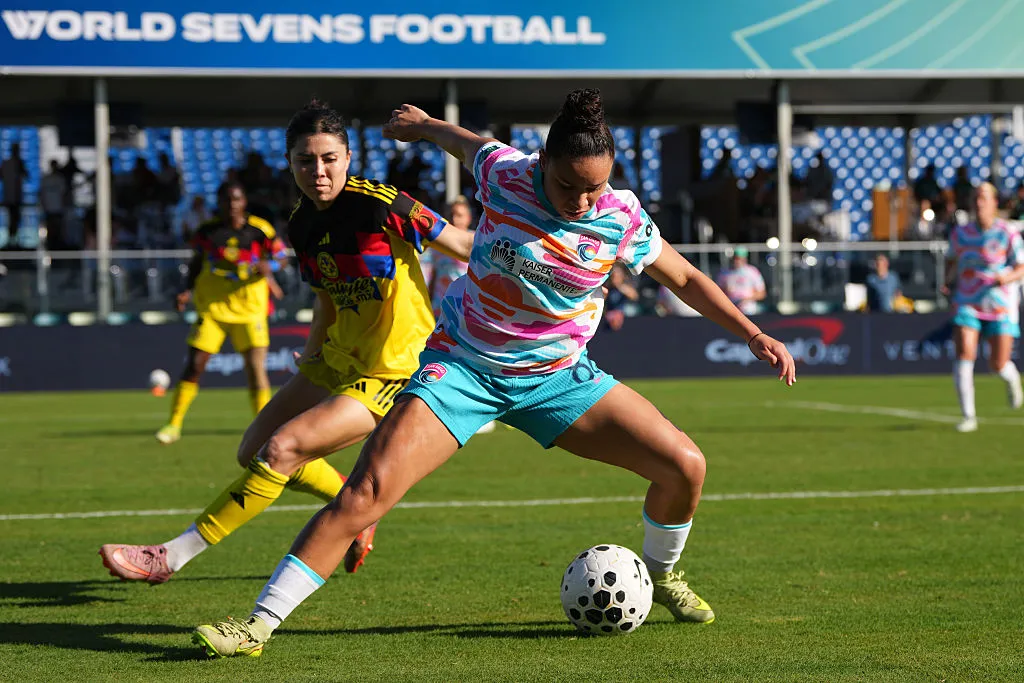 Dudinha atuando pelo San Diego Waves - Foto: Dylan Buell/Getty Images for World Sevens Football