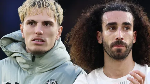 Garnacho e Cucurella. (Photo by Julian Finney/Getty Images)