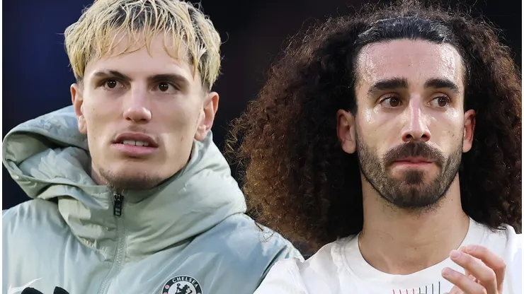 Garnacho e Cucurella. (Photo by Julian Finney/Getty Images)