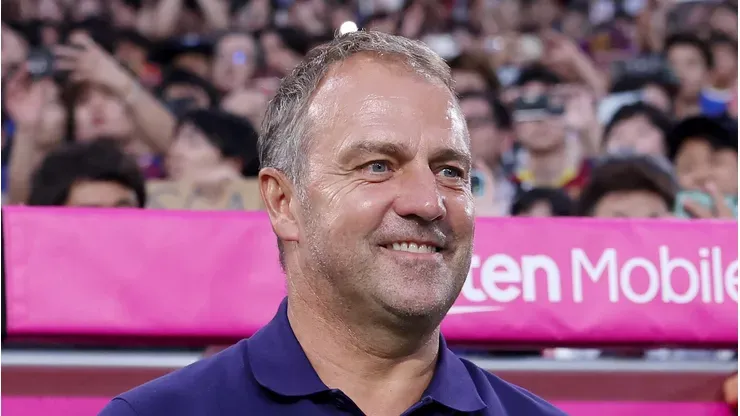 Hansi Flick, do Barcelona (Photo by Paul Miller/Getty Images)