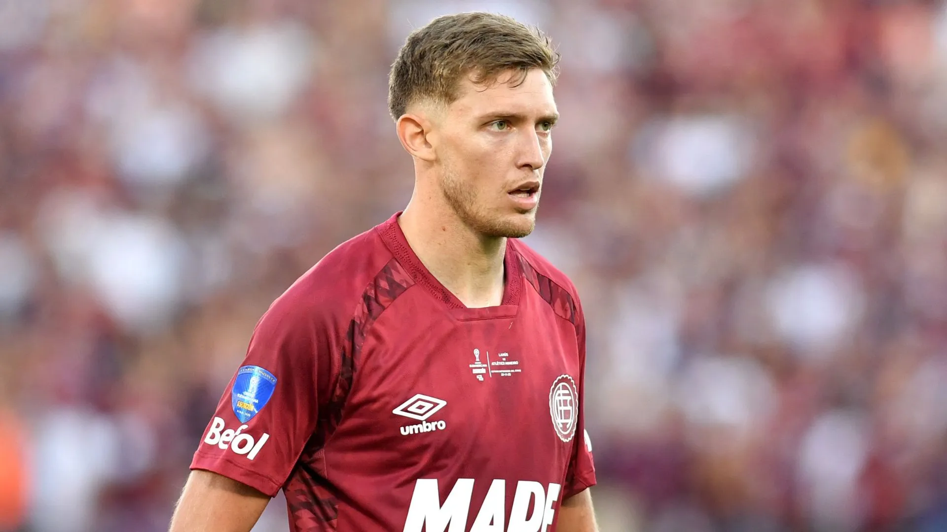 Lanús foi artilheiro pelo Lanús (foto: Christian Alvarenga/Getty Images)