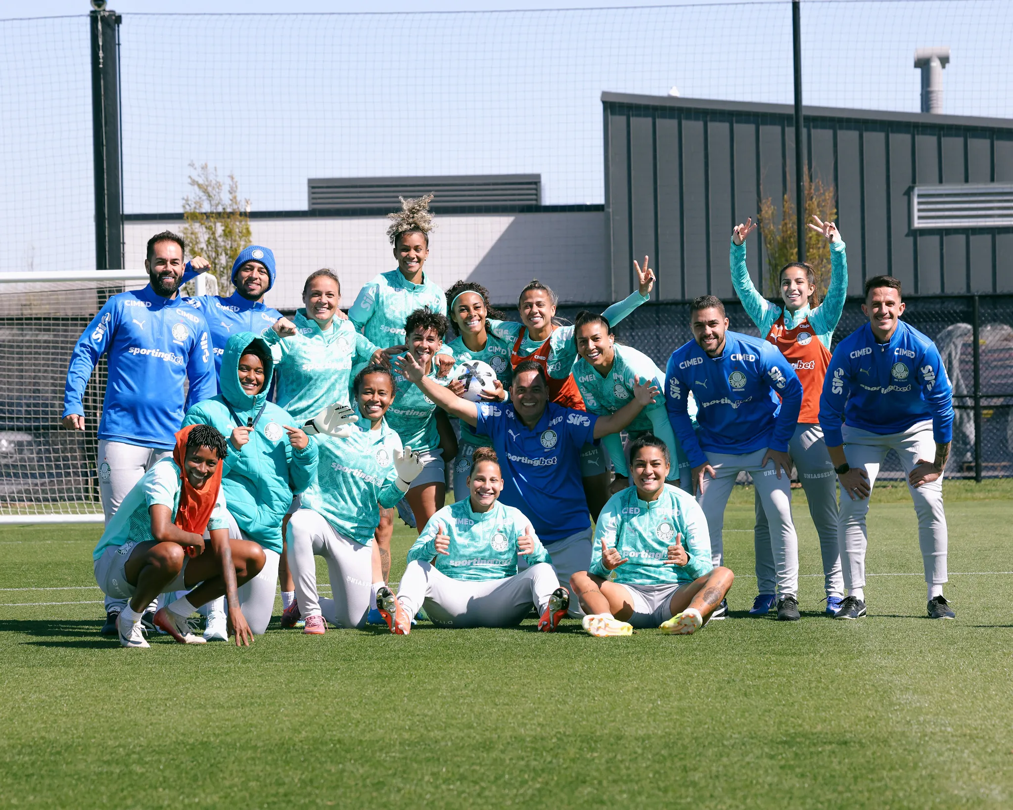 Jogadoras do Palmeiras durante a preparação para a Teal Rising Cup - Foto: Redes Sociais/Palmeiras