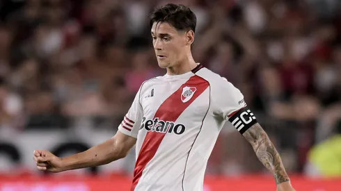 Lucas Martínez Quarta durante jogo do River. (Photo by Marcelo Endelli/Getty Images)