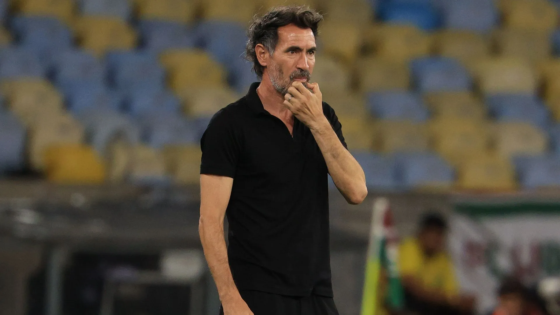 Eduardo Domínguez não gostou do futebol apresentado pelo Atlético-MG (foto: Wagner Meier/Getty Images)