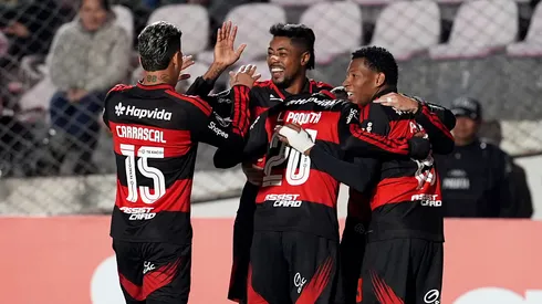 Bruno Henrique marca na Libertadores. (Foto: Raul Sifuentes/Getty Images)