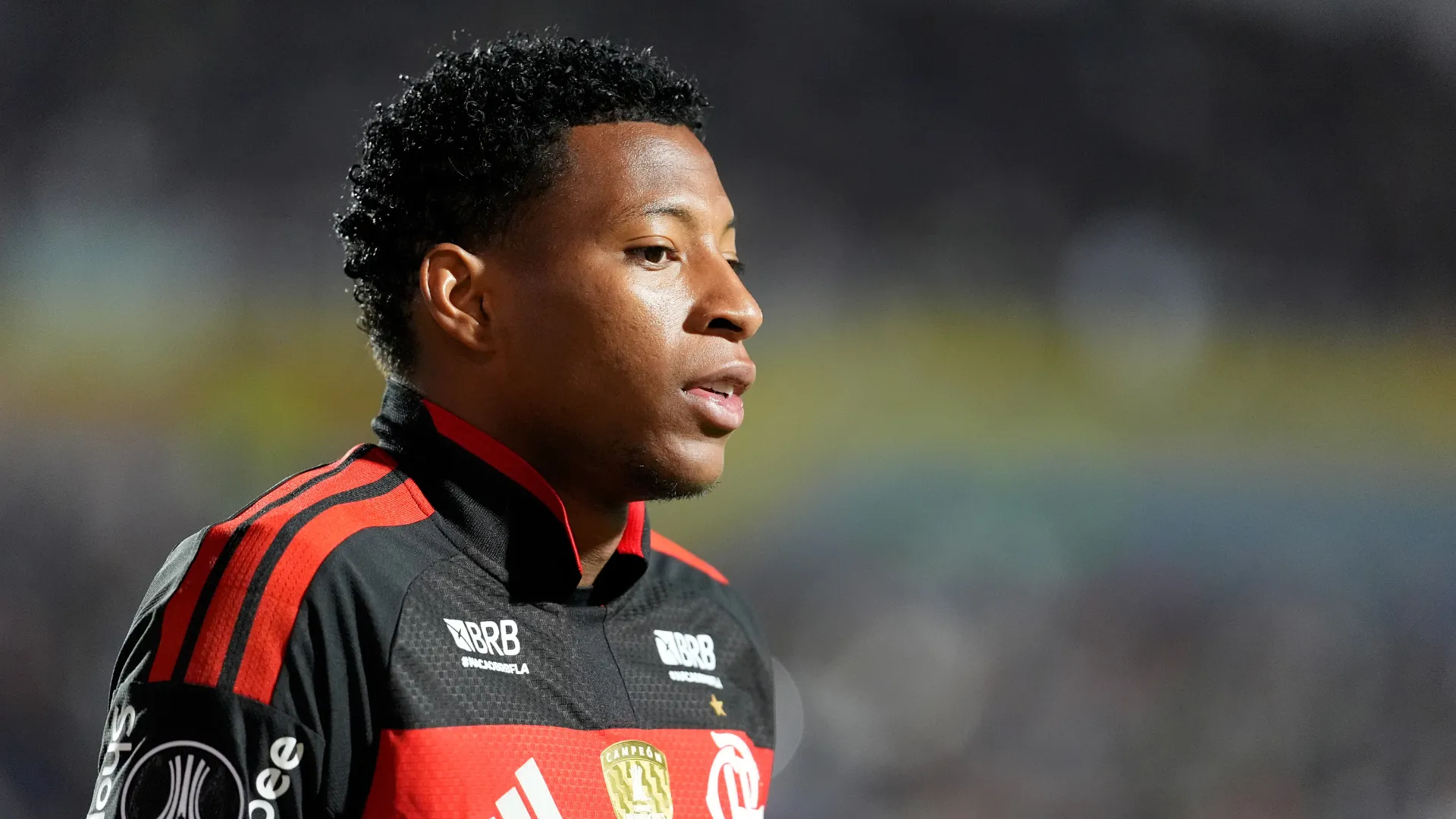 Plata durante jogo do Flamengo na Libertadores