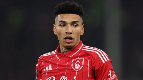 Igor Jesus em campo pelo Nottingham Forest. Foto: Michael Regan/Getty Images