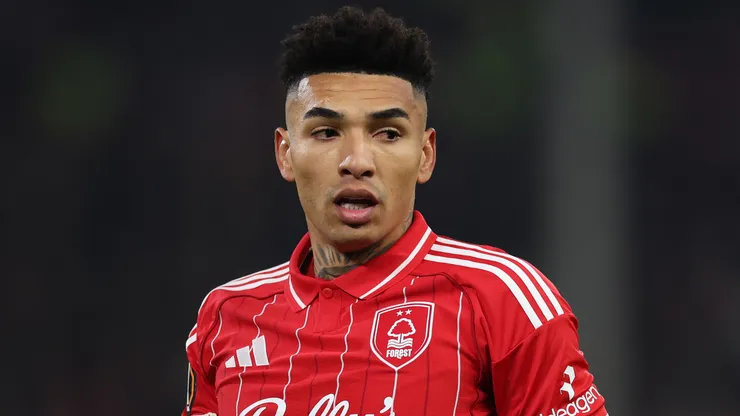 Igor Jesus em campo pelo Nottingham Forest. Foto: Michael Regan/Getty Images