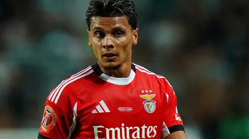 Richard Ríos, do Benfica, entra no radar da Premier League após procura do Napoli. (Foto: Gualter Fatia/Getty Images)