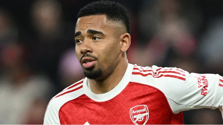 Gabriel Jesus em jogo do Arsenal. (Photo by Stuart Franklin/Getty Images)