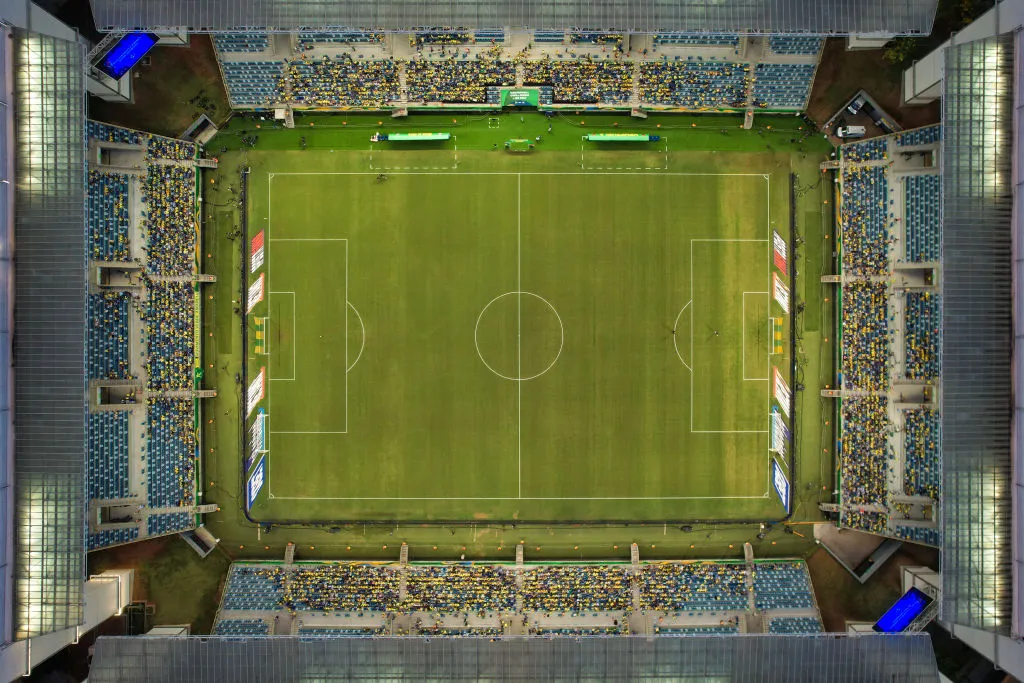 Vista area da Arena Pantanal – Foto: Pedro Vilela/Getty Images