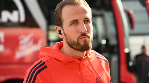 Kane chegando ao estádio para o jogo do Bayern de Munique. Foto: Stuart Franklin/Getty Images