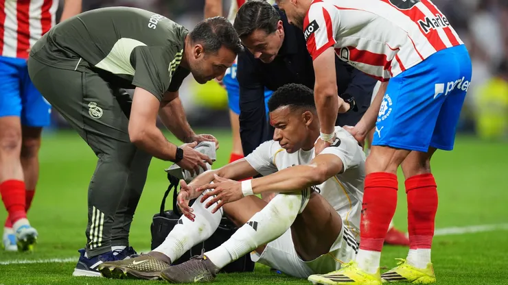 Mbappé recebeu atendimento médico durante o jogo entre Real Madrid e Girona