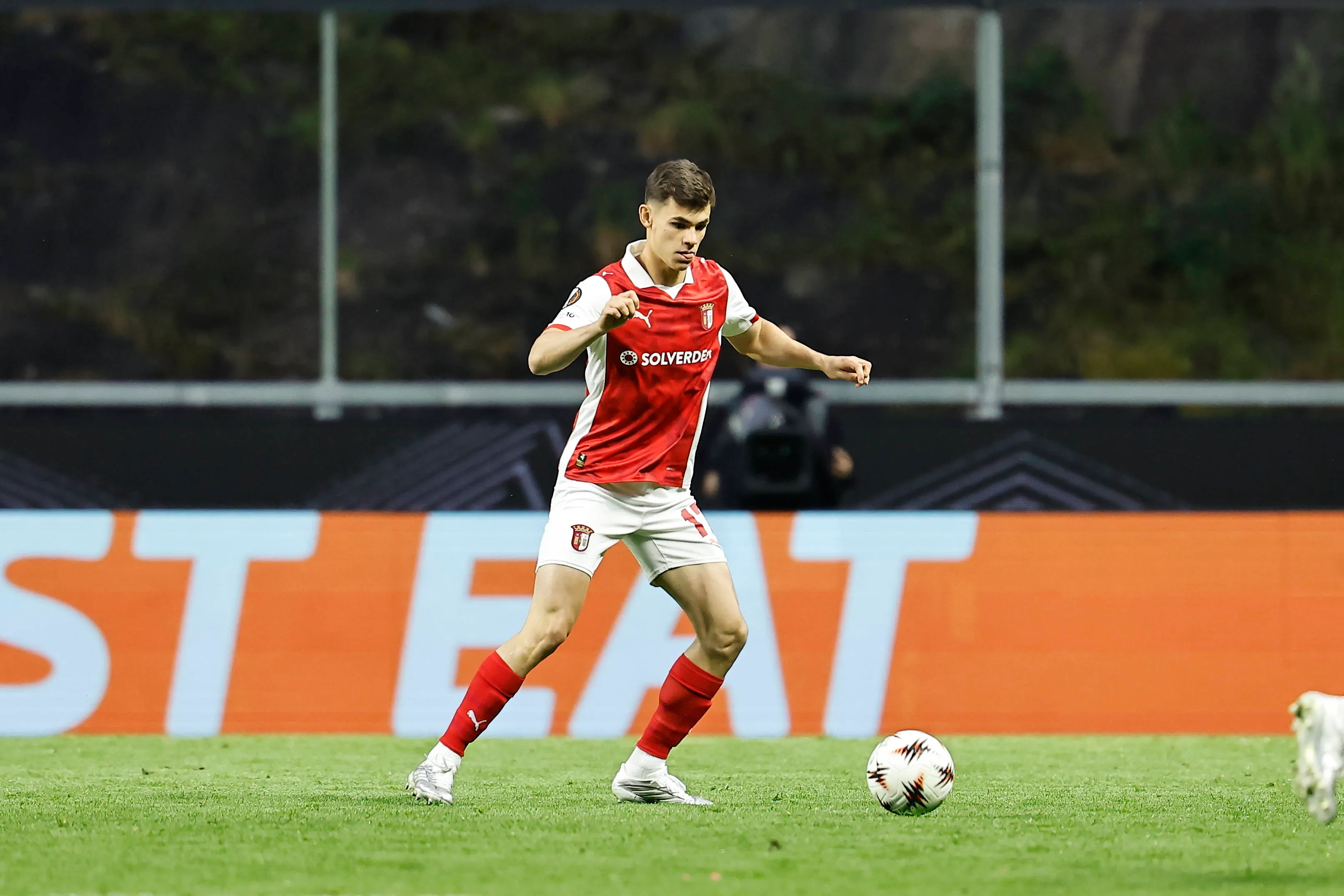 Gabriel Moscardo em campo pelo Braga. Foto: IMAGO / AFLOSPORT