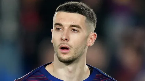 Marc Casadó durante jogo do Barcelona. (Photo by Alex Caparros/Getty Images)