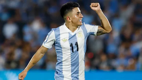 Thiago Almada pela Seleção. (Foto: Ernesto Ryan/Getty Images)