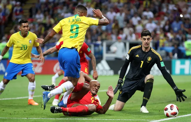 Brasil x Bélgica em 2018: Seleção parou em europeus nas últimas eliminações – Foto: IMAGO /&nbsp;ITAR-TASS