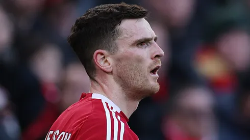 Andrew Robertson durante jogo do Liverpool. (Photo by Kate McShane/Getty Images)