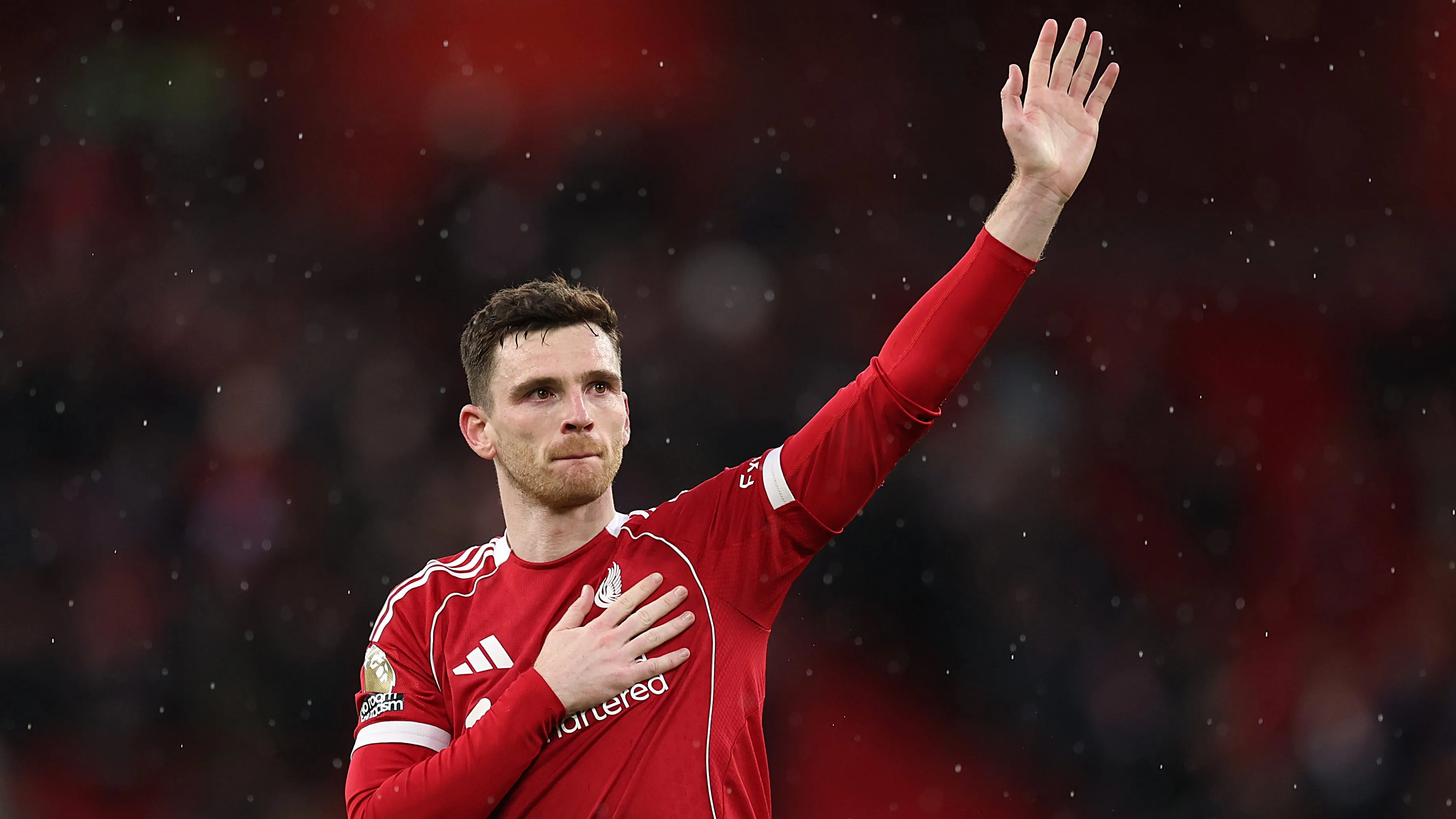 Andy Robertson deve reforçar o Tottenham. Foto: Kate McShane/Getty Images
