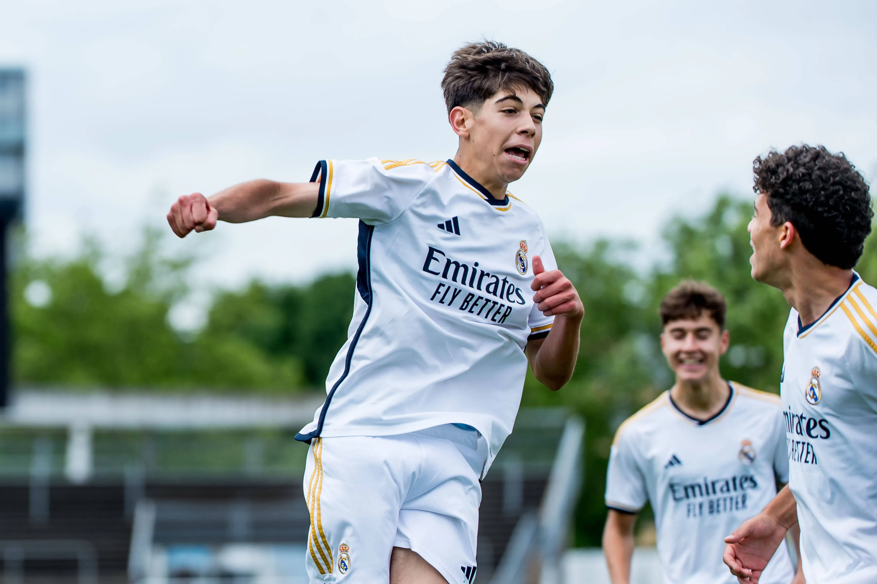 Bryan Bugarin Gonçalves, do Real Madrid, entre Real Madrid e AZ Alkmaar no Malmö Trophy, em 9 de junho de 2024, em Malmö. Ele entrou na mira da Seleção. Foto: IMAGO / Bildbyran