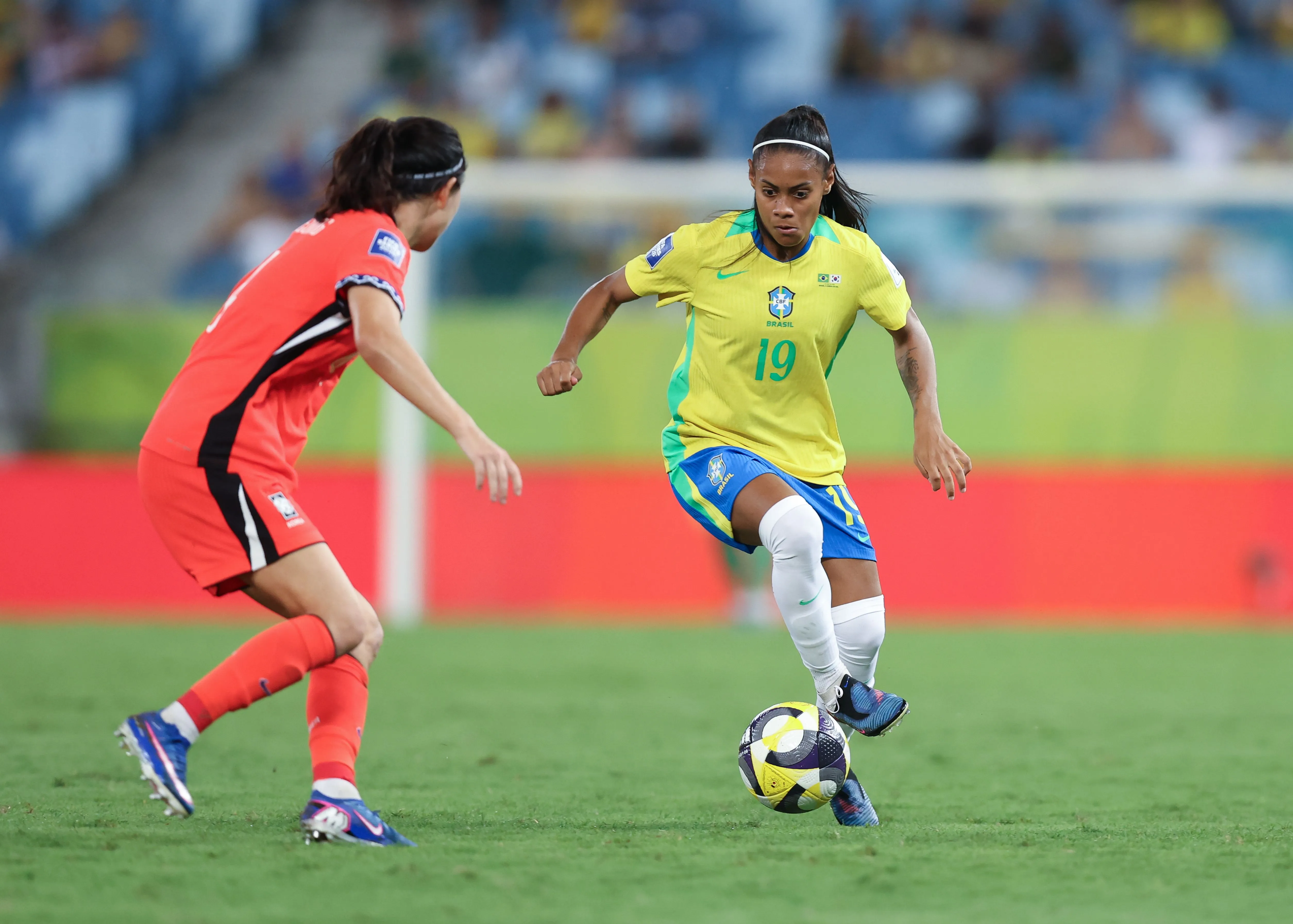 Tainá Maranhão atuando pela Seleção Feminina no FIFA Series - Foto: Lívia Villas Boas/CBF