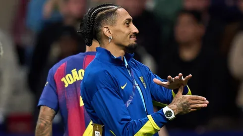 Raphinha após queda do Barcelona. (Foto: Angel Martinez/Getty Images)