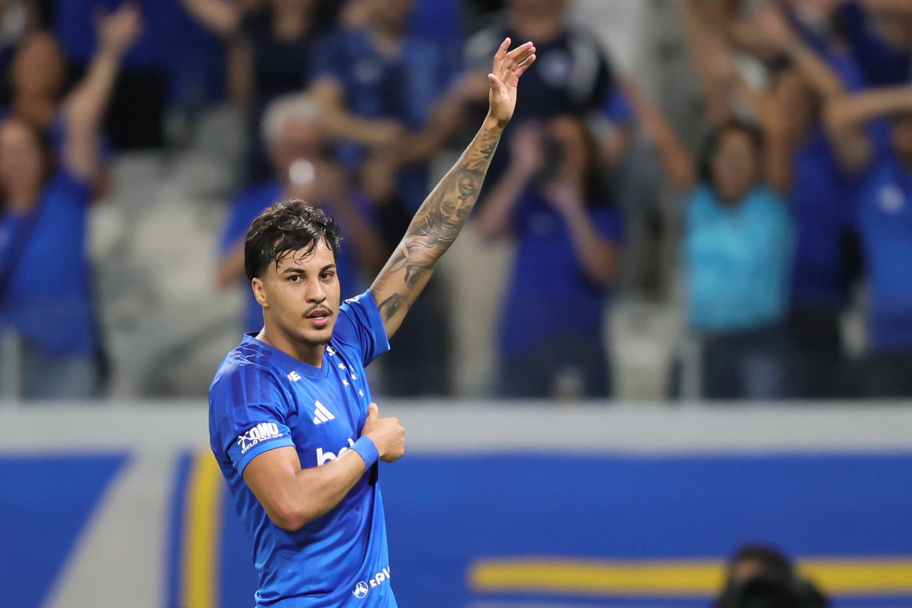Kaio Jorge em campo com as cores do Cruzeiro. Foto: Gilson Lobo/AGIF