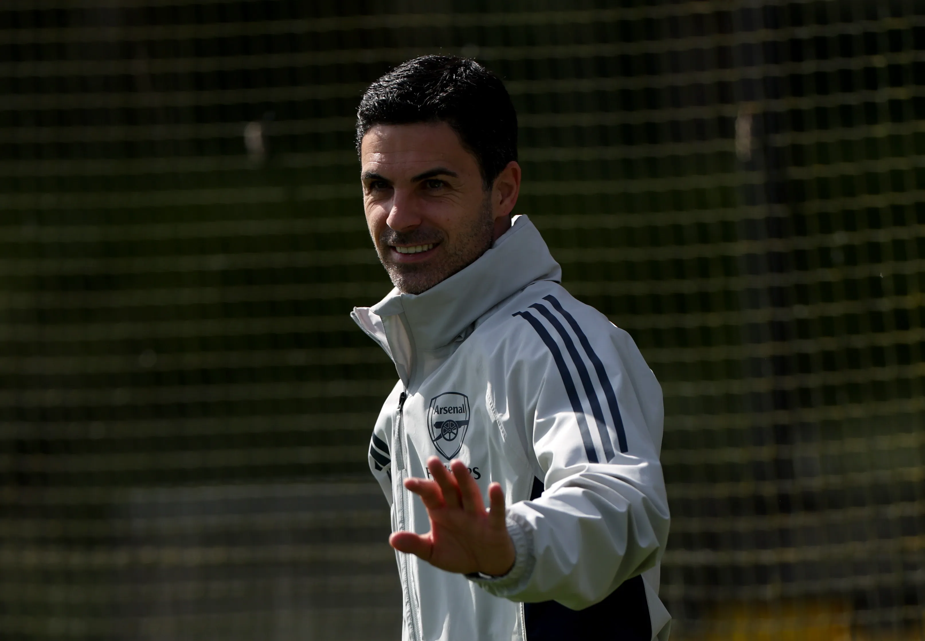 Arteta durante uma sessão de treino. Foto: Harry Murphy/Getty Images