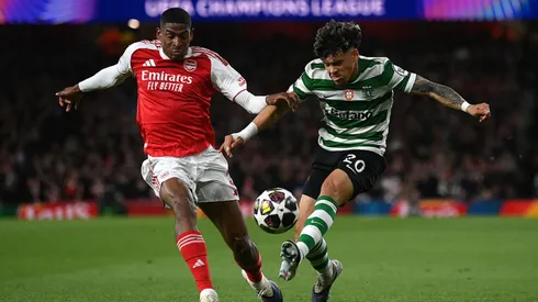 Arsenal x Sporting em confronto pela Champions League. Mike Hewitt/Getty Images.