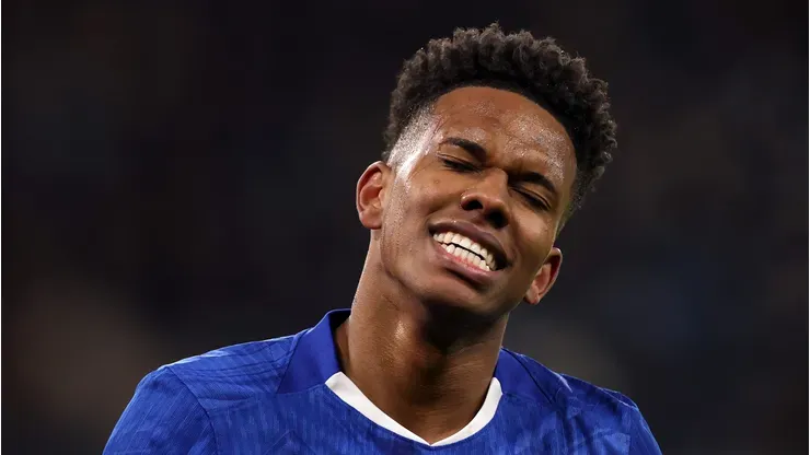 Estêvão em jogo do Chelsea (Carl Recine/Getty Images)