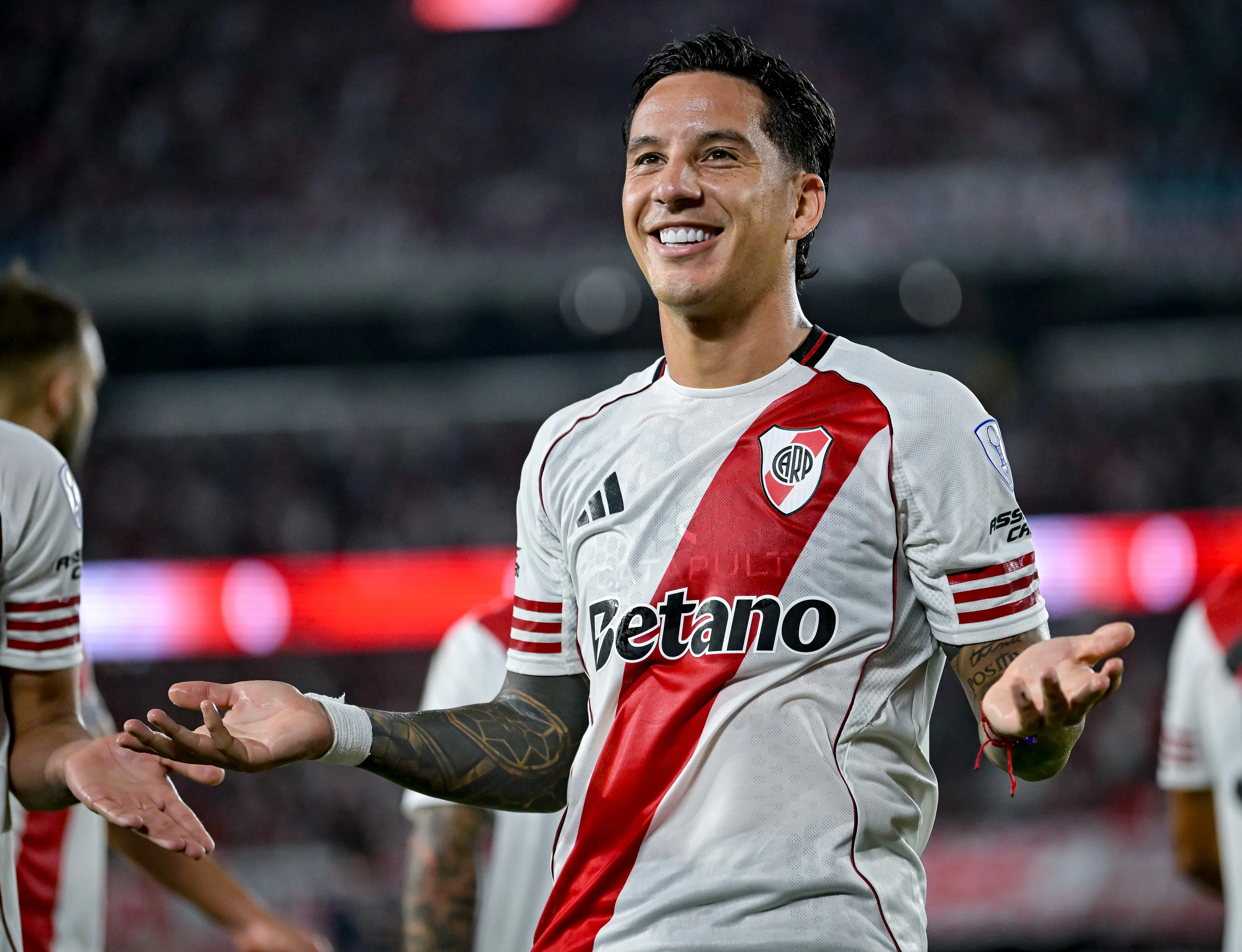 Driussi é o artilheiro do River Plate nesta Sul-Americana com dois gols. (Foto: Marcelo Endelli/Getty Images)